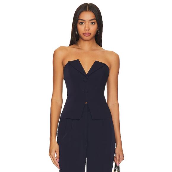 Lovers + Friends Tops - Lovers and Friends Colette Top in Navy Blue Size S
